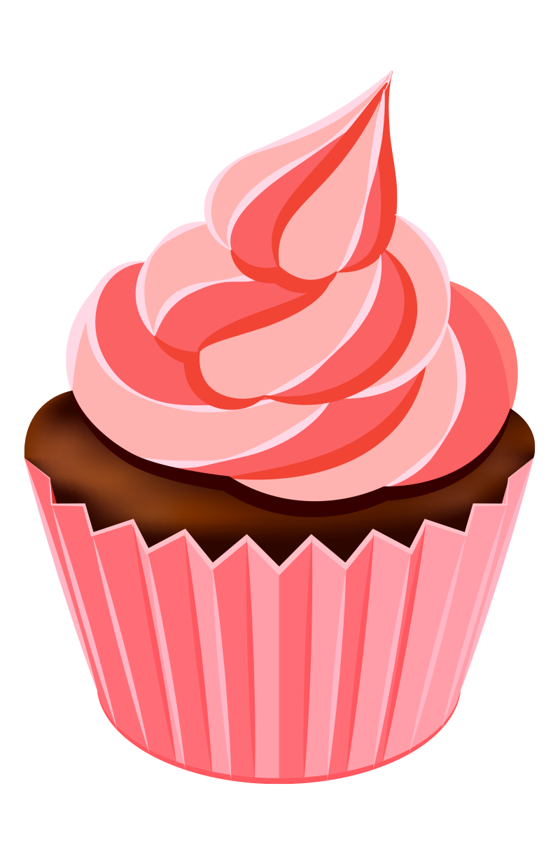 Roze cupcake